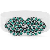 Elastic cu design larg de floare din cristal