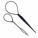 Accesoriu pentru coc cu elastice, Set 2 buc, Negru, CMCLASS