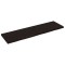 Blat de baie, maro inchis, 140x40x(2-4) cm, lemn masiv tratat
