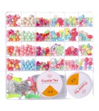 Set creativ de margele si pandative pentru confectionarea de cercei si bratari, Oem