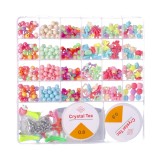 Set creativ de margele si pandative pentru confectionarea de cercei si bratari