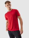 Tricou regular de antrenament din material reciclat pentru bărbați - roșu, 4F Sportswear