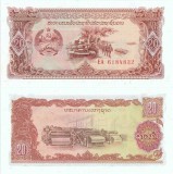 1988 , 20 kip ( P-28r ) - Laos - stare UNC