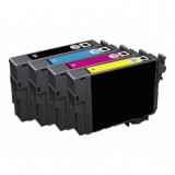 Set 4 cartuse compatibile Epson 407XL Black, Cyan, Magenta, Yellow, Compatibil