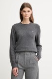 Lacoste pulover de l&acirc;nă culoarea gri, light, AF4160