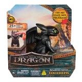 CUM SA ITI DRESEZI DRAGONUL FIGURINA DRAGON TOOTHLESS CU SUNETE SuperHeroes ToysZone