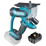 Makita DSD180Z + BL1830B - Fierastrau special pentru gips-carton + Acumulator Li-Ion 18 V 3 Ah