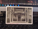 Sinaia, Interiorul Bisericei de la Monăstire, Regele Carol I, Regina... 1910 205, Necirculata, Printata