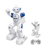 Robot Inteligent cu telecomanda, incarcare USB, acumulator inclus, 26.5x8x16 cm, Alb Albastru, + 8 Ani, Oem
