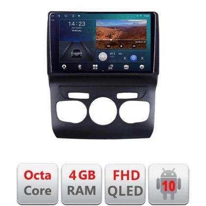 Navigatie Citroen C4 2011-2016 Quad Core B-241 Android Ecran QLED octa core 4+64 carplay android auto KIT-241+EDT-E310V3 CarStore Technology