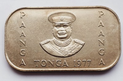 2468 Tonga 1 Pa&amp;#039;anga 1977 Taufa&amp;#039;ahau Tupou IV (FAO) km 57 UNC foto