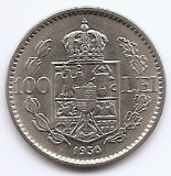 Romania 100 Lei 1936- Carol al II-lea, Nichel , 27 mm, KM-54 (3)