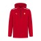 Ferrari hanorac de bărbați cu glugă 1/4 Zip red F1 Team 2025 - XXL