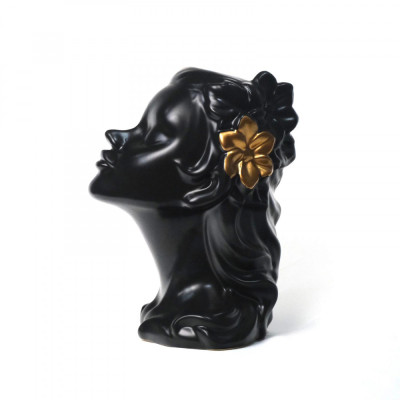 Vaza Beauty, din Ceramica, Negru foto