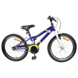 vidaXL Bicicletă pentru Copii 18 Inci pentru 5-7 ani Albastru Alb 42009410