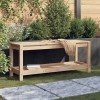 Banca gradina vidaXL, lemn masiv pin, 108x35x45cm, maro, terasa, curte, exterior, raft depozitare, max 110kg