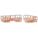 Set mobilier relaxare gradina, 10 piese, lemn masiv Douglas