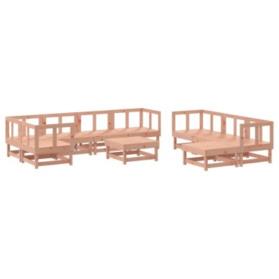 Set mobilier relaxare gradina, 10 piese, lemn masiv Douglas foto