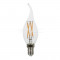 Bec LED 4W Filament cruce E14 Lum&amp;#226;nare flac&amp;#259;r&amp;#259; Alb rece V-Tac SKU-44301