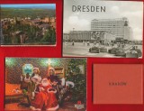 4 seturi de carti postale Bucuresti, Cracovia, Dresda, Generalife.