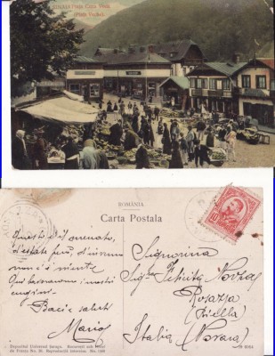 Sinaia - Piata Veche - rara foto
