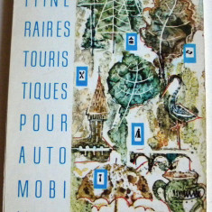Itinerare turistice pentru automobilisti, harti rutiere RSR, trasee ACR 1968
