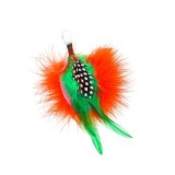 Accesorii creatie - pene, portocaliu, verde, 11-13cm, set 3 buc, Fiorello, GR-FE017 / 170-2621