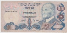 1000 LIRE 1070 TURCIA foto