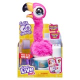 Cumpara ieftin Jucarie de plus interactiva, Little Live Pets, Gotta go, Flamingo Sherbet