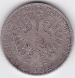 AUSTRIA UNGARIA 1 Florin 1858 M Milano, Europa, Argint