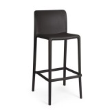 Cumpara ieftin Set 4 scaune bar polipropilena neagra Chloris 48x44x102h