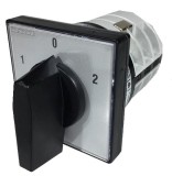Comutator 32A 11kW 3 poli 1-0-2 IP40 rotativ inversor de sens motor 65x65mm, KONCAR