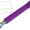Cablu U/UTP 4x2x23AWG 6 s&acirc;rmă Cu LSZH violet 100m DIGITUS