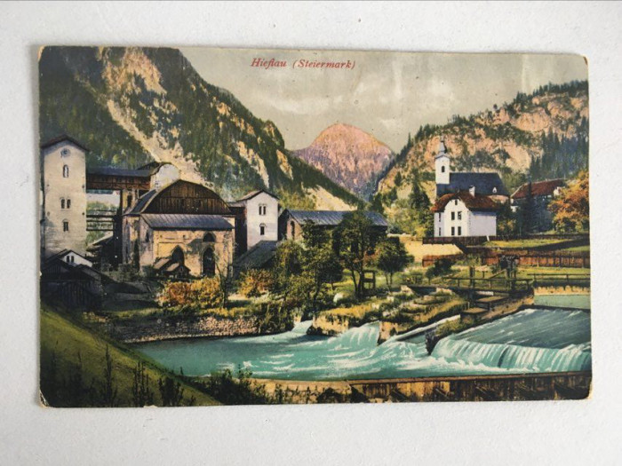 Carte postala veche vedere Austria Hieflau (Steiermark) 1900 necirculata