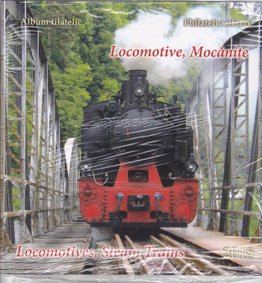 2018 Locomotive - Mocănițe Lp 2208b, ALBUM FILATELIC! foto