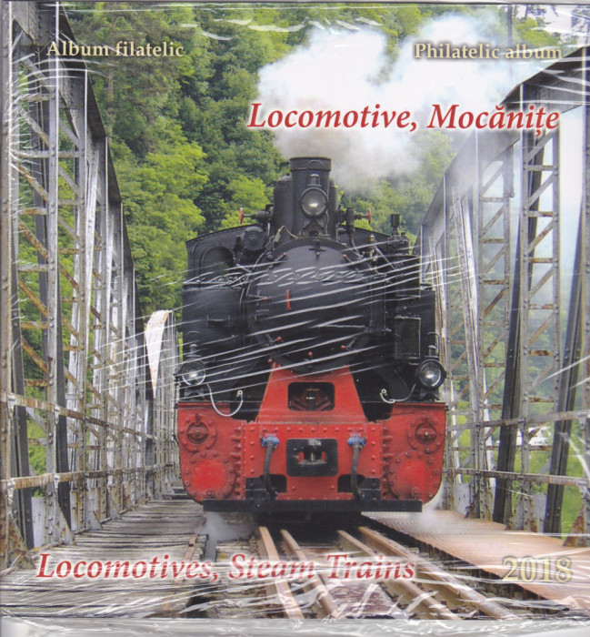 2018 Locomotive - Mocănițe Lp 2208b, ALBUM FILATELIC!