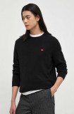 Cumpara ieftin Levi&#039;s pulover de lana barbati, culoarea negru, light