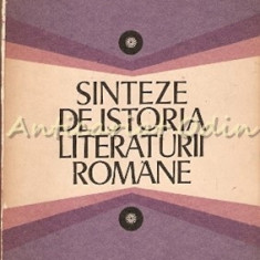 Sinteze De Istoria Literaturii Romane - Sanda Radian, Venera Dogaru