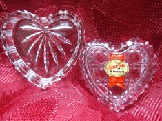 CASETA INIMA DIN CRISTAL ANNAHUTTE WEST GERMANY LUCRATA MANUAL foto