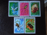 Ciad-Fauna ,insecte-serie completa,nestampilate, Nestampilat