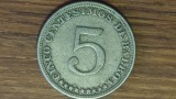 Panama - moneda de colectie raruta - 5 centesimos 1932 - tiraj 332k - stare foarte buna !
