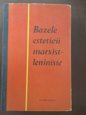 Bazele esteticii marxist-leniniste foto