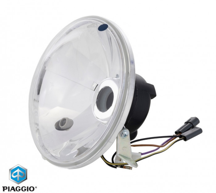 Far complet original Vespa COSA 1 - COSA 2 - P 125 X - P 150 X - P 200 X - PX 2T AC 125-150-200cc - compatibil cu bec halogen tip P43t