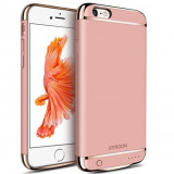 Cumpara ieftin Husa Baterie Ultraslim iPhone 6 Plus/6s Plus, iUni Joyroom 3500mAh, Rose Gold