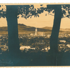 871 - BISTRITA, Panorama, Romania - old postcard, real Photo - unused