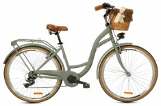 Bicicleta Goetze&amp;reg; Mood 7 viteze Roata 28&amp;quot;, 160-185 cm inaltime, Maslinie foto