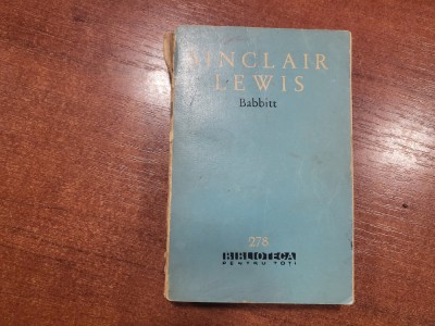 Babbitt de Sinclair Lewis foto