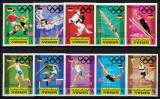REGATUL YEMEN 1969 - Jocuri Olimpice, Munchen 1972 / serie completa MNH (cota Michel 25&euro;), Nestampilat