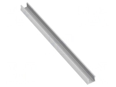 Profil aluminiu argintiu 1m pentru module LED foto