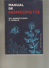 Manual de homeopatie Bungetzianu 1983 foto